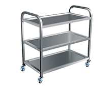 三层不锈钢推车